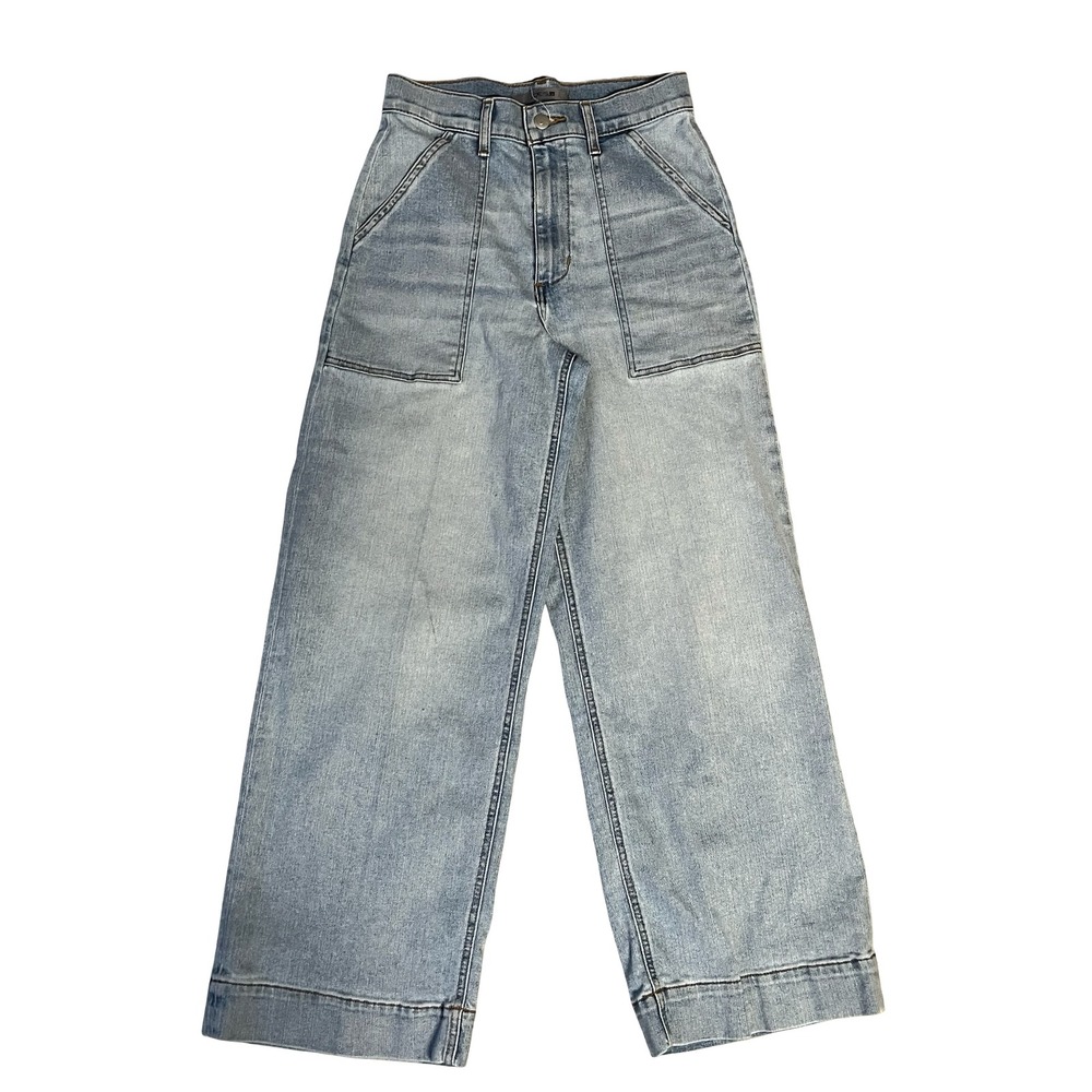 Joe's Jeans Pandora Wide Leg Ankle Light Wash Denim Jeans Size 26 Womens